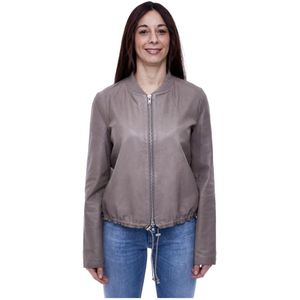 S.w.o.r.d 6.6.44, Leren Bikerjack voor Vrouwen Beige, Dames, Maat:L