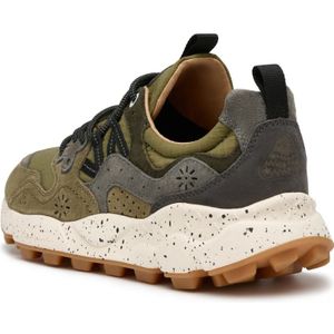 Flower Mountain, Schoenen, unisex, Groen, 40 EU, Suede and technical fabric sneakers Yamano 3 UNI