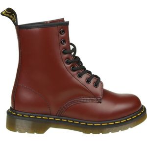 Dr. Martens, Schoenen, Dames, Rood, 38 EU, Leer, Rode enkellaarsjes voor vrouwen