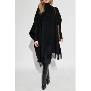 By Malene Birger, Jassen, Dames, Zwart, ONE Size, Wol, Wollen Poncho Turtlo