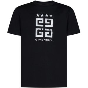 Givenchy, Tops, Heren, Zwart, M, Katoen, T-Shirts