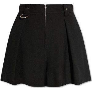 Iro, Korte broeken, Dames, Zwart, XS, ‘Malda’ geplooide shorts