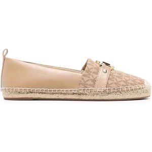 Michael Kors, Bruine Casual Gesloten Platte Espadrilles Bruin, Dames, Maat:40 EU