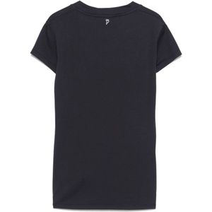 Dondup, Tops, Dames, Blauw, M, Blauwe V-hals T-shirts en Polos