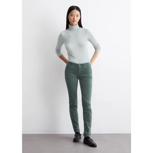 Marc O'Polo, Broeken, Dames, Groen, W31 L32, Katoen, Fluwelen broek model Lulea slim