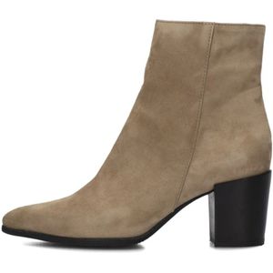 Notre-v, Schoenen, Dames, Beige, 41 EU, Leer, Beige Enkellaarzen Stijlvolle Herfstlook