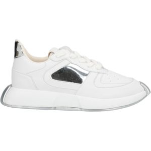 Giuseppe Zanotti, Italiaanse Leren Sneakers voor Heren Wit, Heren, Maat:44 EU