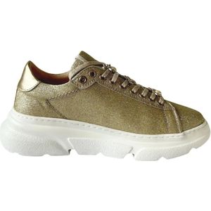 Roberto d'Angelo, Gouden Sneakers Geel, Dames, Maat:39 EU