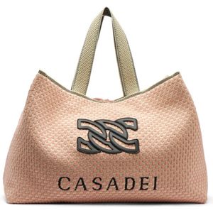 Casadei, Tote Bags Roze, Dames, Maat:ONE Size