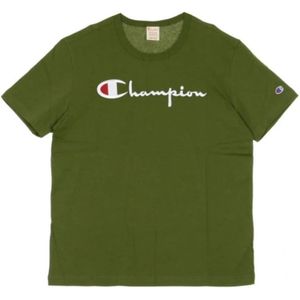 Champion, Tops, Heren, Groen, S, T-shirts