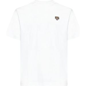 Kenzo, Tops, Heren, Wit, M, Stijlvolle Beige T-shirts en Polos