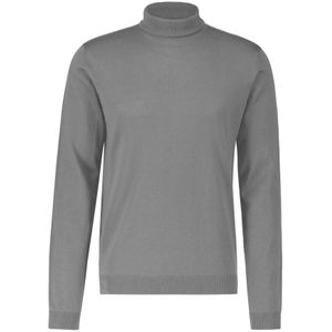 Roberto Collina, Truien, Heren, Grijs, M, Slim Fit Turtleneck Sweater