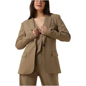 Copenhagen Muse, Jassen, Dames, Beige, S, Polyester, Taupe Muse Blazer voor Dames