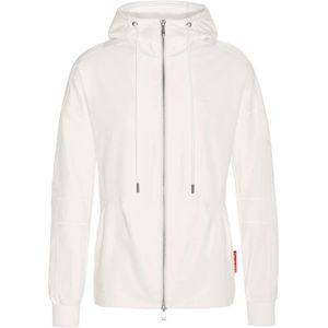 Borgo, Witte Zip Hoodie van Cremona Wit, Heren, Maat:2XL