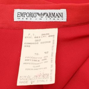 Armani Pre-owned, Pre-owned, Dames, Rood, M, Pre-owned Viscose bottoms