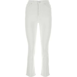 7 For All Mankind, Flared Jeans Wit, Dames, Maat:W27