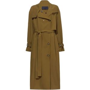 Proenza Schouler, Mantels, Dames, Groen, S, Trench Coats