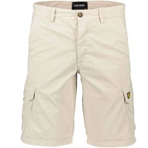 Lyle & Scott, Korte broeken, Heren, Beige, W30, Cargo Shorts met Interactieve Zakken