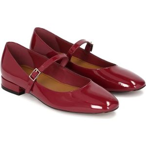 Kazar, Schoenen, Dames, Bruin, 39 EU, Leer, Maroon gelakte Mary Jane pumps