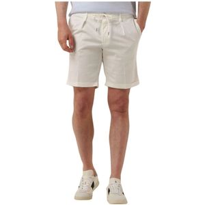 Profuomo, Korte broeken, Heren, Wit, 2Xl, Zomer Shorts Off White Trendy