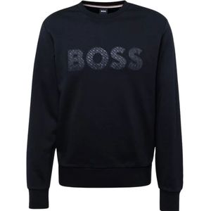Hugo Boss, Sweatshirts & Hoodies, Heren, Blauw, XL, Zwarte Sweatshirt - Xxl, Soleri