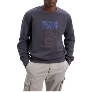 Ecoalf, Sweatshirts & Hoodies, Heren, Blauw, L, Sweatshirts