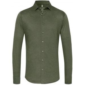 Desoto, Overhemden, Heren, Groen, XS, Katoen, Groene Kent Jersey Shirt