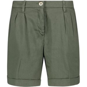 Re-Hash, Korte broeken, Dames, Groen, W29, Katoen, Dames Bermuda Shorts