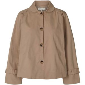 Lollys Laundry, Jassen, Dames, Beige, S, Katoen, Light Jassen