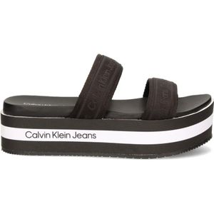 Calvin Klein Jeans, Sandalen Zwart, Dames, Maat:39 EU