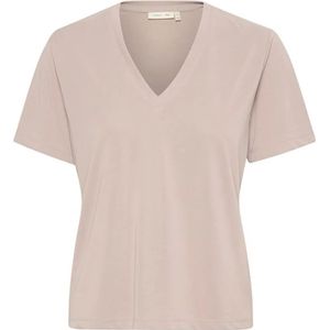 InWear, Tops, Dames, Beige, XS, Katoen, Klassieke V-hals Klei Top