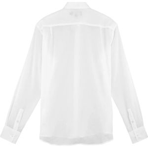 Vilebrequin, Overhemden, Heren, Wit, XS, Katoen, Licht Solid Unisex Katoen Voile Shirt