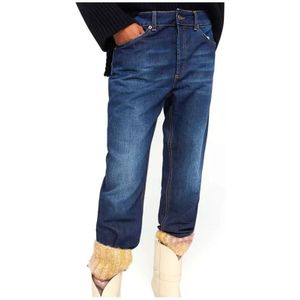 Dondup, Jeans, Dames, Blauw, W27, Denim, Cropped spijkerbroek