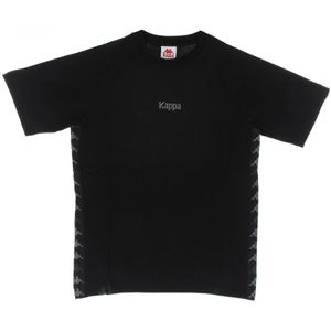 Kappa, Banda Cruisel Zwart Streetwear T-Shirt Zwart, Heren, Maat:L