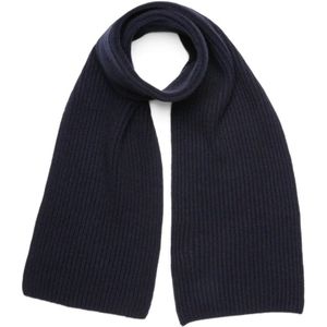 Boglioli, Accessoires, Heren, Blauw, ONE Size, Kasjmier, Blauwe Cashmere Gebreide Sjaal