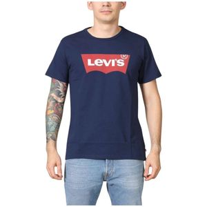 Levi's, Tops, Heren, Blauw, L, Grafische Set-In T-Shirt | Controlepunt.