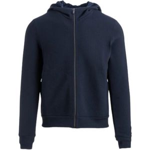 Rrd, Sweatshirts & Hoodies, Heren, Blauw, L, Winter Fleece Hood Rits Sweatshirt