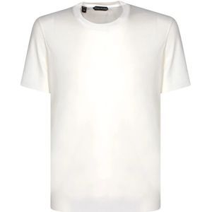Tom Ford, Tops, Heren, Wit, L, Katoen, T-Shirts