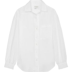 Marc O'Polo, Blouses & Shirts, Dames, Wit, XL, Linnen, Linnen blouse normaal