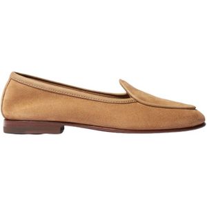 Scarosso, Schoenen, Dames, Beige, 39 EU, Suède, Klassieke Nele Bruine Suède Loafers