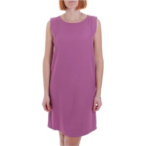 Marella, Kleedjes, Dames, Paars, 2Xs, Polyester, Paarse Mouwloze Midi Jurk