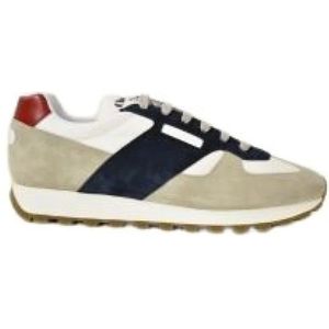 Church's, Leren Gymschoenen met Drukknopsluiting Blauw, Heren, Maat:41 EU