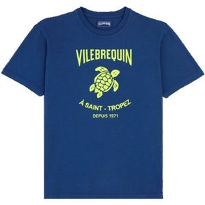 Vilebrequin, Stijlvolle Zwembroek voor Mannen Blauw, Heren, Maat:2XL