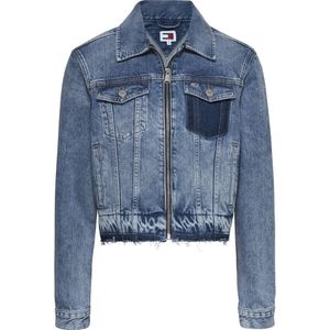 Tommy Jeans, Jassen, Dames, Blauw, S, Denim, Vintage Denim Jacket Blue