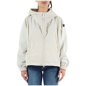 Peuterey, Jassen, Dames, Beige, L, Hoodie met ritssluiting