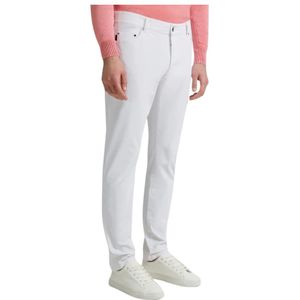 Rrd, Jeans, Heren, Wit, S, Witte Elastische Slim Fit Surflex Broek