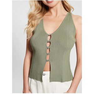 Guess, Tops, Dames, Groen, XS, Sleeveless Tops