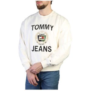 Tommy Hilfiger, Sweatshirts & Hoodies, Heren, Wit, S, Katoen, Dm 0Dm 16376