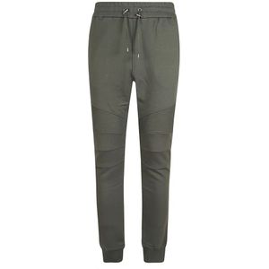 Balmain, Broeken, Heren, Groen, M, Katoen, Groene katoenen joggingbroek Aw 24