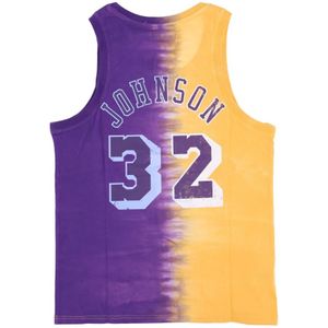 Mitchell & Ness, Sport, Heren, Veelkleurig, L, Katoen, Magic Johnson Tie Dye Tank Top